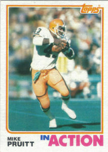 Mike Pruitt 1982 In Action football card