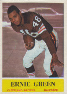 Ernie Green 1964 Rookie football card