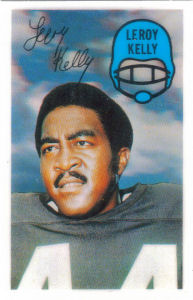 1970 Leroy Kelly Kelloggs 3D football card