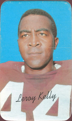 1970 Leroy Kelly Topps Super #8 football card