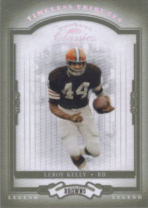 2004 Leroy Kelly Donruss Classics Legend Timeless Tributes Green #127 football card - Serial no. 43/50