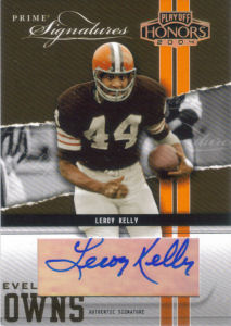 2004 Leroy Kelly Donruss Playoff Honors Prime Signature Previews Autographs #15 football card - Serial no. 041/999