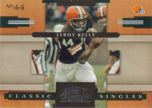 2008 Leroy Kelly Donruss Classics Classic Single #CS-26 football card - Serial no. 0835/1000