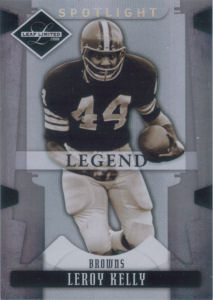 2008 Leroy Kelly Donruss Leaf Limited SILVER Spotlight #158 football card - Serial no. 87/99
