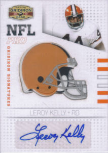 2010 Leroy Kelly Panini Gridiron Gear NFL Pro Gridiron SIGNATURE #32 football card - Serial no. 38/50