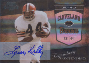 2010 Leroy Kelly Panini Playoff Legendary Contenders AUTOGRAPHS #21 football card