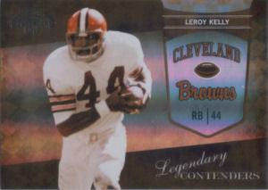 2010 Leroy Kelly Panini Playoff Legendary Contenders BLACK #21 football card - Serial no. 04/50