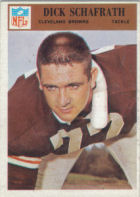 Dick Schafrath 1966 football card