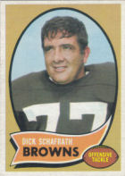 Dick Schafrath 1970 football card