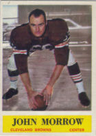 Center John Morrow 1964 football card
