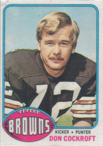 Don Cockroft 1976 Topps #23 football card