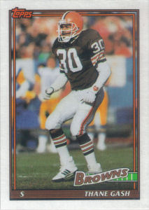 Thane Gash 1991 Topps #590 football card