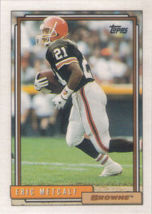 Eric Metcalf 1992 Topps #301 football card