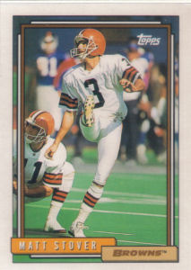 Matt Stover 1992 Topps #38 football card