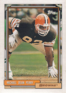 Michael Dean Perry 1992 Topps #712 football card