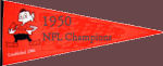 1950 Browns Champions Pennant
