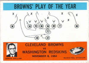 1965 Browns Play of the Year football card