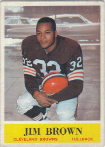 1964 Jim Brown football card