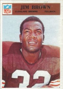 1966 Jim Brown football card