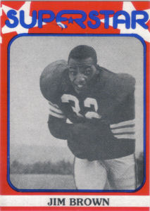 Jim Brown 1982 TCMA Superstar card