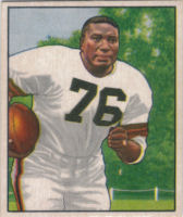 1950 Marion Motley rookie football card