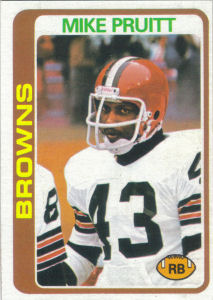 Mike Pruitt 1978 football card