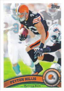 Peyton Hillis 2011 football card