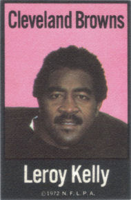 1972 Leroy Kelly NFLPA Fabric Card Iron-On