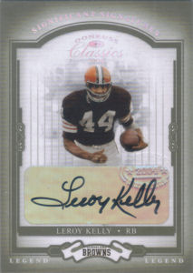 2004 Leroy Kelly Donruss Classics Legend Significant Signatures Green #127 football card - Serial no. 21/75 2004 Leroy Kelly Donruss Classics Legend Significant Signatures Green #127 football card - Serial no. 21/75