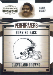 2005 Leroy Kelly Donruss Gridiron Gear Performers Gold #P-33 football card - Serial no. 315/500 2005 Leroy Kelly Donruss Gridiron Gear Performers Gold #P-33 football card - Serial no. 315/500