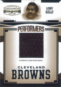 2005 Leroy Kelly Donruss Gridiron Gear Performers Jerseys #P-33 football card - Serial no. 46/75 2005 Leroy Kelly Donruss Gridiron Gear Performers Jerseys #P-33 football card - Serial no. 46/75