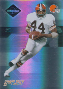 2005 Leroy Kelly Donruss Leaf Limited Silver Spotlight #130 football card - Serial no. 09/50 2005 Leroy Kelly Donruss Leaf Limited Silver Spotlight #130 football card - Serial no. 09/50