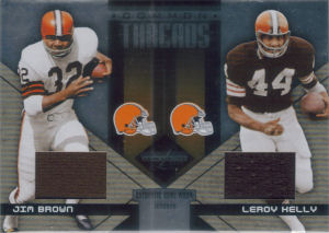 2005 Leroy Kelly Donruss Playoff Leaf Limited Common Threads #CT-19 football card - Serial no. 1/25 2005 Leroy Kelly Donruss Playoff Leaf Limited Common Threads #CT-19 football card - Serial no. 1/25