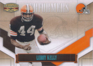 2008 Leroy Kelly Donruss Gridiron Gear Performers PLATINUM #P-29 football card - Serial no. 11/25 2008 Leroy Kelly Donruss Gridiron Gear Performers PLATINUM #P-29 football card - Serial no. 11/25