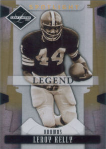 2008 Leroy Kelly Donruss Leaf Limited GOLD Spotlight #158 football card - Serial no. 41/49 2008 Leroy Kelly Donruss Leaf Limited GOLD Spotlight #158 football card - Serial no. 41/49