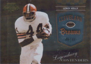 2010 Leroy Kelly Panini Playoff Legendary Contenders GOLD #21 football card - Serial no. 067/100 2010 Leroy Kelly Panini Playoff Legendary Contenders GOLD #21 football card - Serial no. 067/100