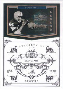 2010 Leroy Kelly Panini Playoff National Treasures Century SILVER #163 football card - Serial no. 14/25 2010 Leroy Kelly Panini Playoff National Treasures Century SILVER #163 football card - Serial no. 14/25