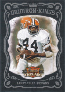 2010 Leroy Kelly Panini Threads Gridiron Kings Black #47 football card - Serial no. 08/10