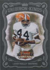 2010 Leroy Kelly Panini Threads Gridiron Kings Green #47 football card - Serial no. 12/25