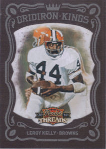 2010 Leroy Kelly Panini Threads Gridiron Kings Red #47 football card - Serial no. 054/100