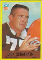 Dick Schafrath 1967 football card