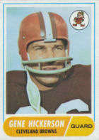 Right Guard Gene Hickerson 1968 football card