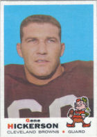 Right Guard Gene Hickerson 1969 football card