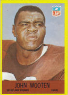 Left Guard John Wooten 1967 football card